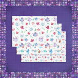 Hübsches Tee-Party und Kaffeemaschinen Geschenkpapier Set<br><div class="desc">Das süße Tee-Party wird in Aquarellen aus Blues, Pfeffer und rosa Teekessel und Tassen mit grünen Löffeln und Tee-Blätter auf weißem Hintergrund gehalten. Das Kaffeemuster wird in Blues und grünen Kaffeekannen und blau gestreiften und roten Tassen mit Kaffeebohnen und Vintager Kaffeemühle gemacht. Ideal für ein Party mit Brauttee oder ein...</div>