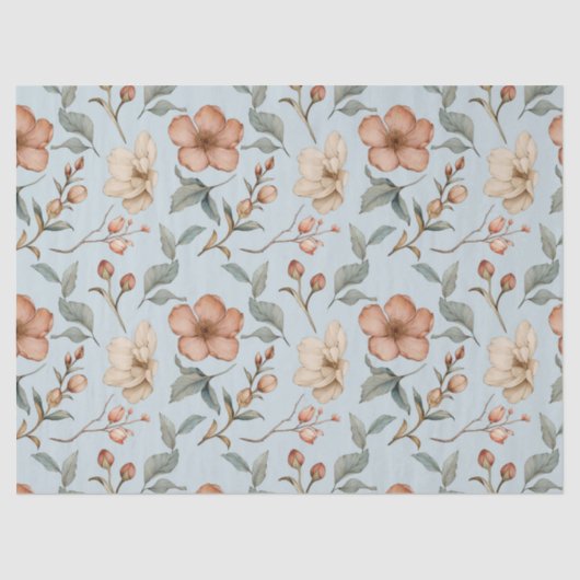 Hübsches Tee-Rose-Tissue Seidenpapier (Vorderseite)