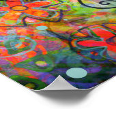 Hübsches Think Positives Zitat Inspirivity Poster (Ecke)