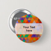 Hübsches Triangle-Muster I + Ihre Ideen Button (Vorne & Hinten)