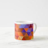 Hübsches Triangle-Muster I + Ihre Ideen Espressotasse (Vorderseite Rechts)