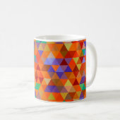 Hübsches Triangle-Muster I + Ihre Ideen Kaffeetasse (VorderseiteRechts)