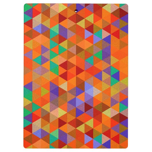 Hübsches Triangle-Muster I + Ihre Ideen Klemmbrett (Rückseite)