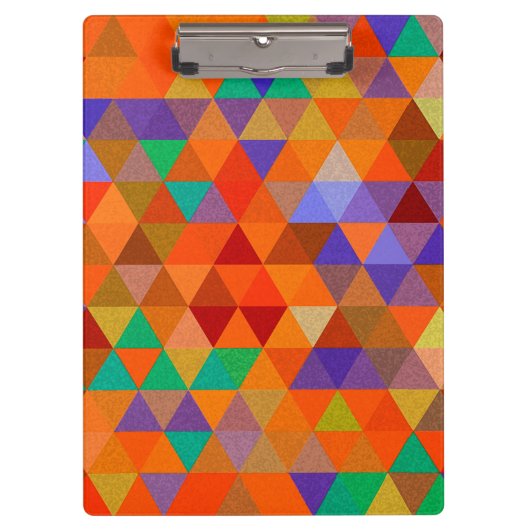Hübsches Triangle-Muster I + Ihre Ideen Klemmbrett (Vorderseite)