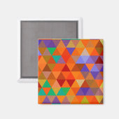 Hübsches Triangle-Muster I + Ihre Ideen Magnet (Vorderseite/Rückseite)