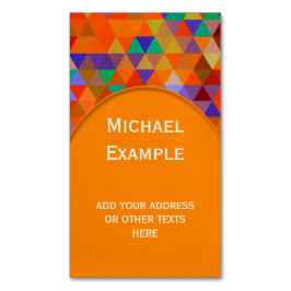 Hübsches Triangle-Muster I + Ihre Ideen Magnetische Visitenkarte