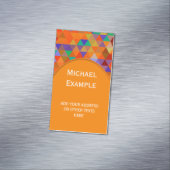 Hübsches Triangle-Muster I + Ihre Ideen Magnetische Visitenkarte (Beispiel)