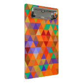 Hübsches Triangle-Muster I + Ihre Ideen Mini Klemmbrett (Schrägansicht)