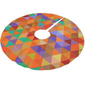 Hübsches Triangle-Muster I + Ihre Ideen Polyester Weihnachtsbaumdecke (Schrägansicht)