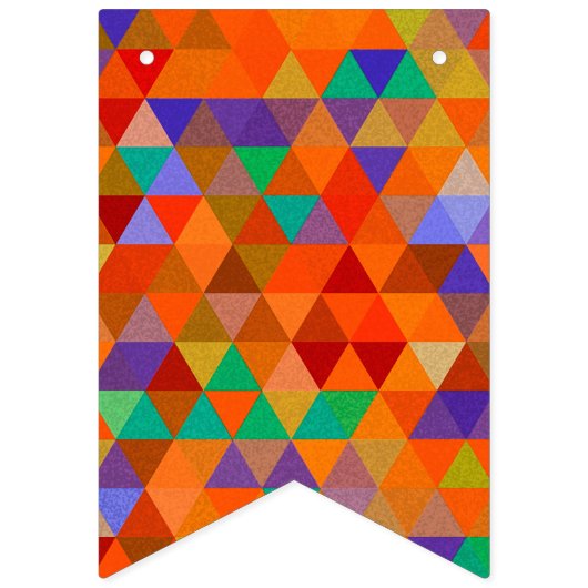 Hübsches Triangle-Muster I + Ihre Ideen Wimpelkette (Zweite Fahne)