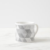 Hübsches Triangle-Muster II + Ihre Ideen Espressotasse (Vorderseite Rechts)