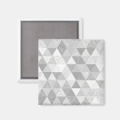 Hübsches Triangle-Muster II + Ihre Ideen Magnet (Vorderseite/Rückseite)