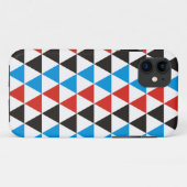 Hübsches Triangle-Muster schwarz blau + Ihre Idee Case-Mate iPhone Hülle (Rückseite (Horizontal))