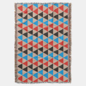 Hübsches Triangle-Muster schwarz blau + Ihre Idee Decke (Vorderseite Vertikal)