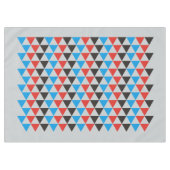 Hübsches Triangle-Muster schwarz blau + Ihre Idee Tischdecke (Vorderseite (Horizontal))