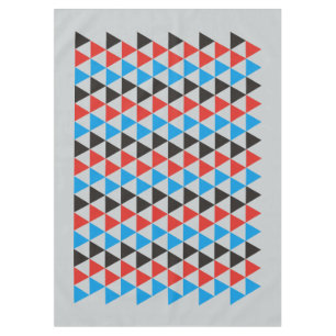 Hübsches Triangle-Muster schwarz blau + Ihre Idee Tischdecke