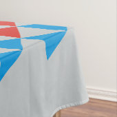 Hübsches Triangle-Muster schwarz blau + Ihre Idee Tischdecke (Beispiel)