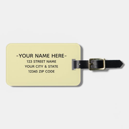 Hübsches tropisches Leaf - Los! | Gepäckmarke Gepäckanhänger (Vorderseite horizontal)