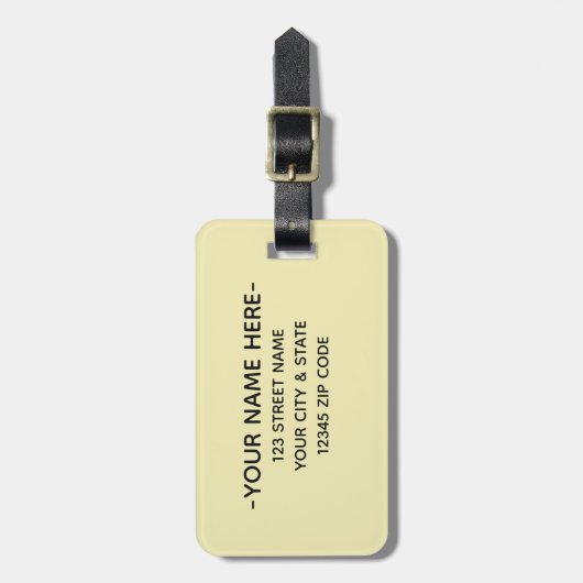 Hübsches tropisches Leaf - Los! | Gepäckmarke Gepäckanhänger (Vorderseite vertikal)