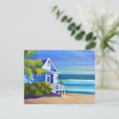 Hübsches tropisches Paradies | SPRICHWORT Postkarte (Stehend Vorderseite)