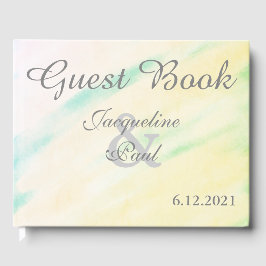 Hübsches tropisches Wasserfarbenschaubuch Gästebuch