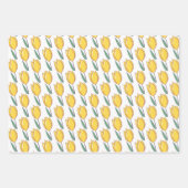 Hübsches Tulips Wrapping Paper Set 3 Geschenkpapier Set (Vorderseite 3)