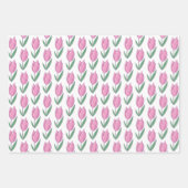 Hübsches Tulips Wrapping Paper Set 3 Geschenkpapier Set (Vorderseite 2)