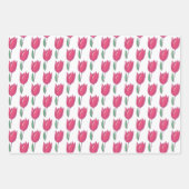 Hübsches Tulips Wrapping Paper Set 3 Geschenkpapier Set (Vorderseite)