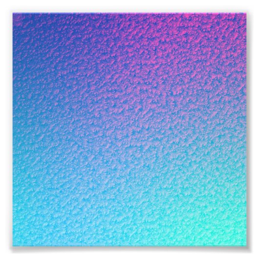 HÜBSCHES TÜRKISCH-BLAU-GRADIENT-MODERN FOTODRUCK (Vorne)