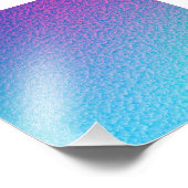 HÜBSCHES TÜRKISCH-BLAU-GRADIENT-MODERN FOTODRUCK (Ecke)