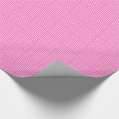 Hübsches Umschlagpapier, knackig rosa Korbweiche Geschenkpapier (Ecke)