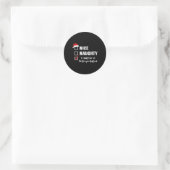 Hübsches unanständiges Interpretationsproblem - Lu Runder Aufkleber (Tasche)
