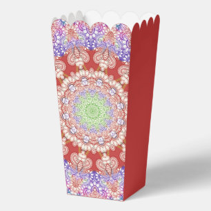 Hübsches und buntes Mandala / Kaleidoskop 9 Geschenkschachtel