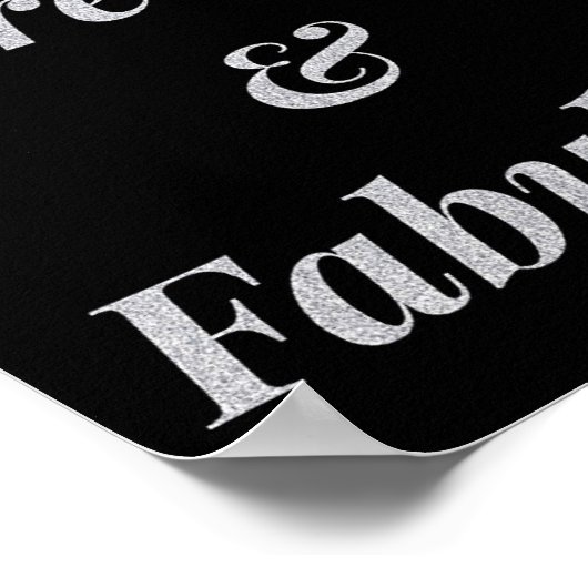 hübsches und fabelhaftes Zitat-Poster bleibe Poster (Ecke)