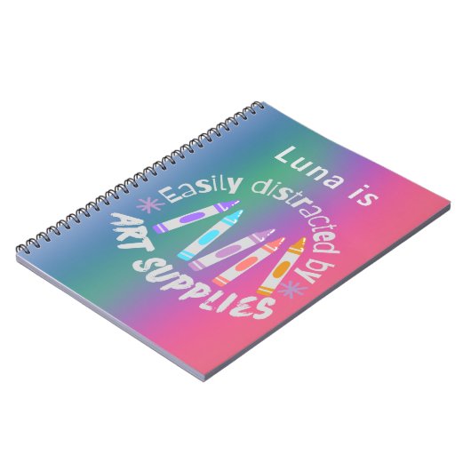 Hübsches und farbiges Notebook Notizblock (Linke Seite)