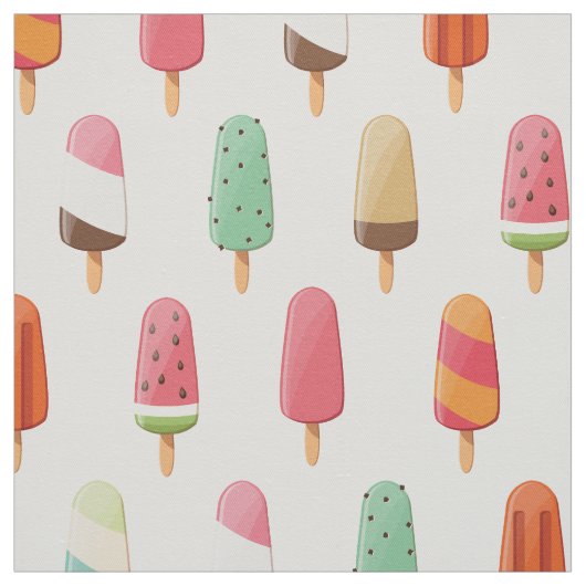 Hübsches und niedliches Eis Stoff (Muster)