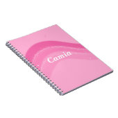 Hübsches und rosa Personalisiertes Notebook Notizblock (Rechte Seite)