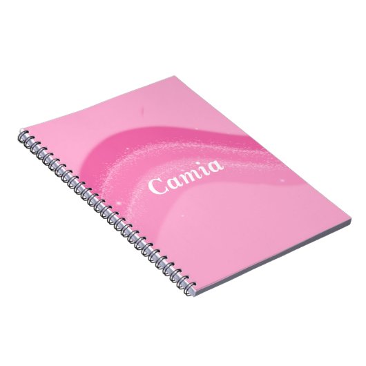 Hübsches und rosa Personalisiertes Notebook Notizblock (Rechte Seite)