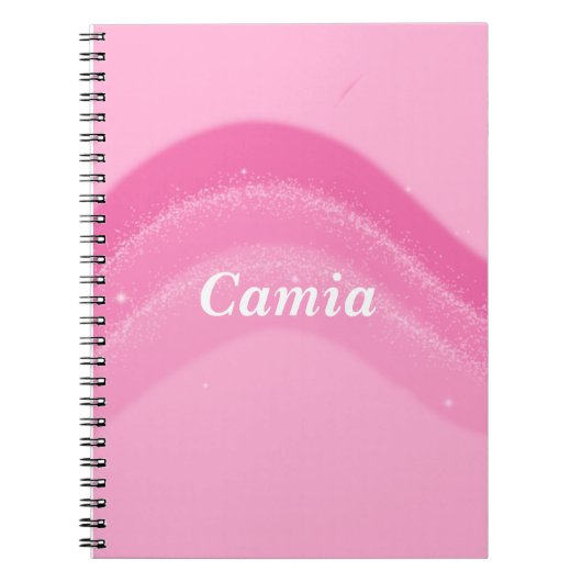 Hübsches und rosa Personalisiertes Notebook Notizblock (Vorderseite)