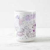 Hübsches Unicornduo u. Sleigh Kaffeetasse (Mittel)