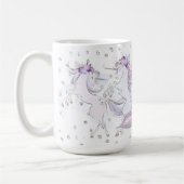 Hübsches Unicornduo u. Sleigh Kaffeetasse (Links)