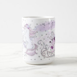 Hübsches Unicornduo u. Sleigh Kaffeetasse