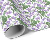 Hübsches Veilenpapier für die Anpassung Geschenkpapier (Rolleneckpunkt)