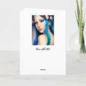 Hübsches verzaubertes Mädchen mit Blume | Fairy Ta Karte (Rückseite)