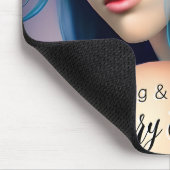 Hübsches verzaubertes Mädchen mit Blume | Fairy Ta Mousepad (Ecke)