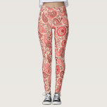Hübsches Verziert-rosa Paisley-Muster Leggings<br><div class="desc">Hübsches,  elegantes Paisley-Muster in Rosatönen.</div>