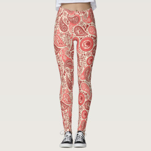 Hübsches Verziert-rosa Paisley-Muster Leggings