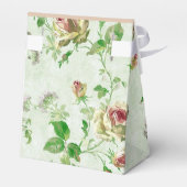 Hübsches Vintages Blumenmuster Rosen Geschenkschachtel (Rückseite)