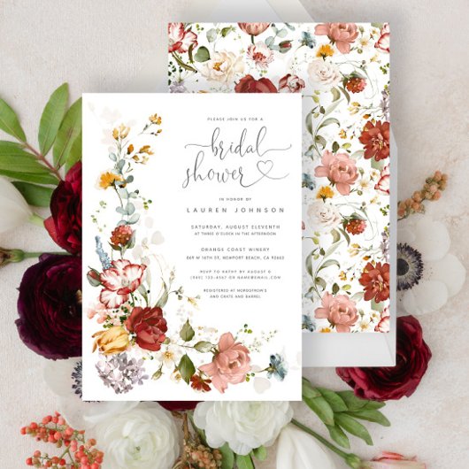 Hübsches Vintages Brautparty Einladung