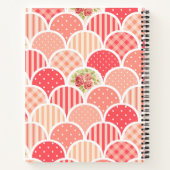 Hübsches Vintages Dekorationsmuster mit Blumenmust Notizblock (Rückseite)